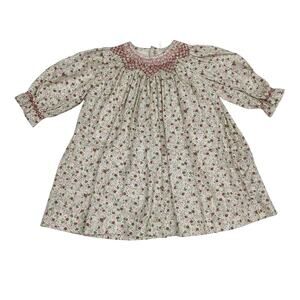 NWT Antoinette Paris 24M YSE Floral Pink Bishop Dress